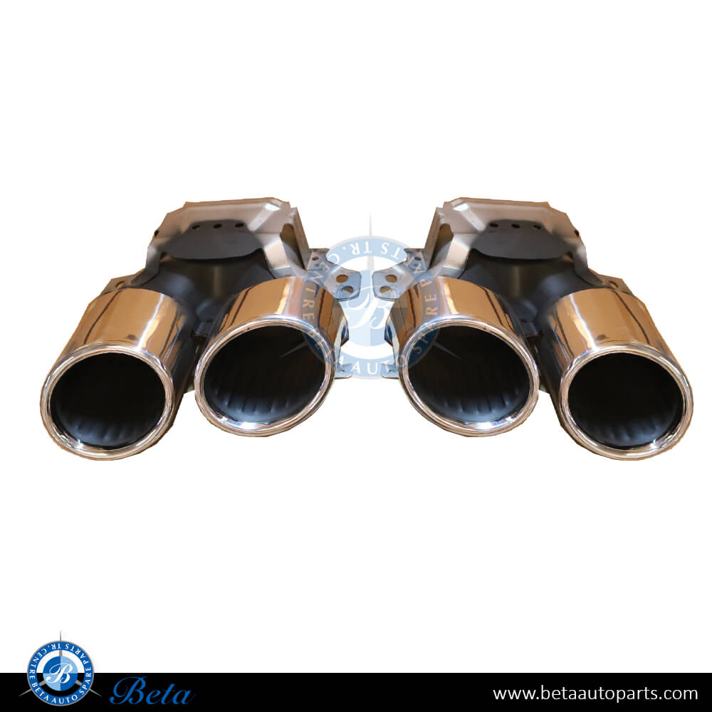 Exhaust Tips AMG Gle53 Silver Color for Mercedes GLE-Class W167 2019-Up models, Part Number 1674908703/1674908803 Exhaust Tips AMG Gle53 Silver Color for Mercedes GLE-Class W167 2019-Up models, Part Number 1674908703/1674908803